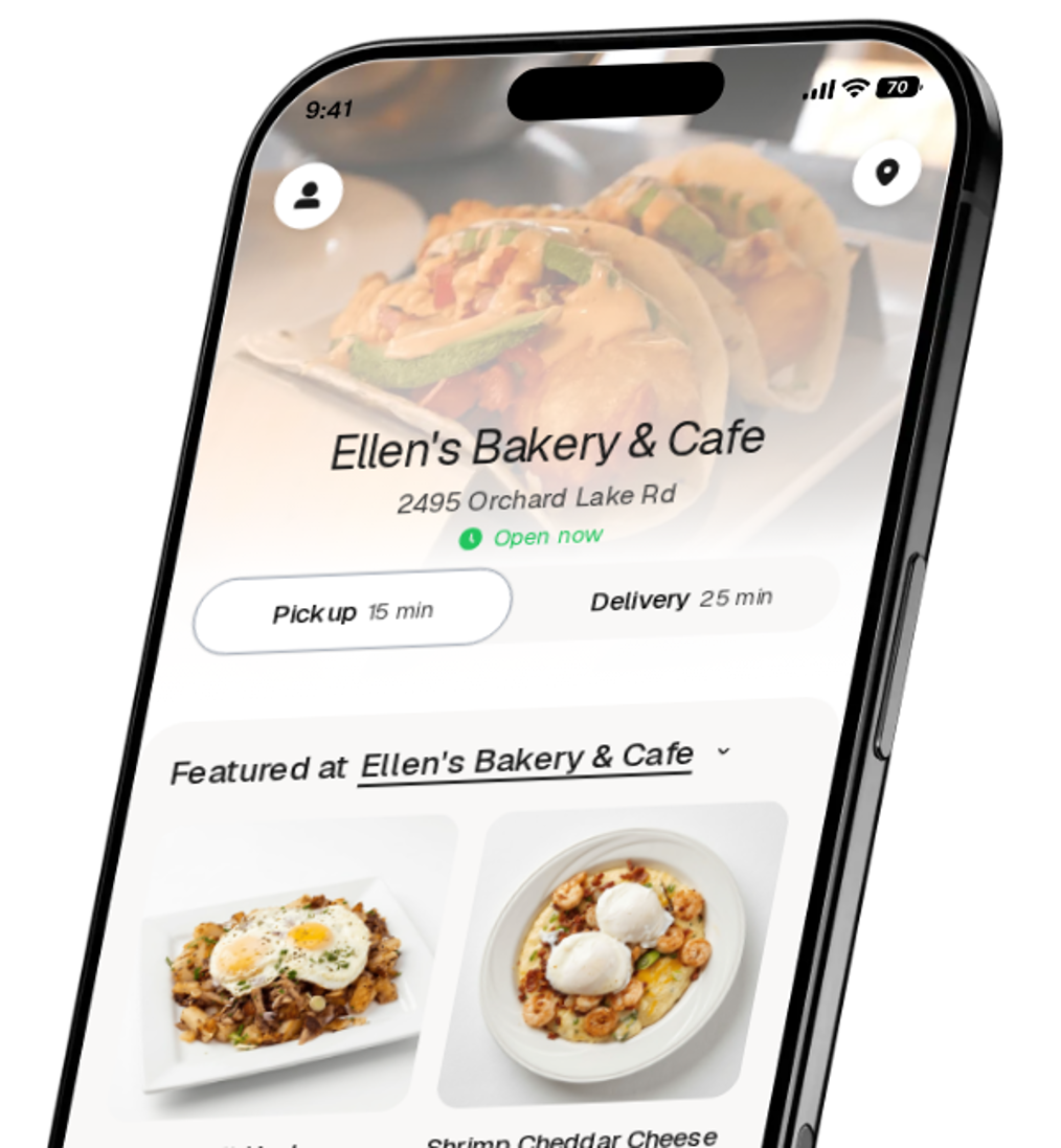 Ellen's Bakery & Cafe app preview